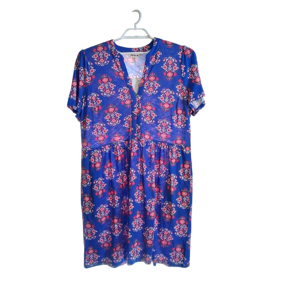 Boden nwt Naomi short sleeve dress womens US 20 22 pockets knit cotton modal